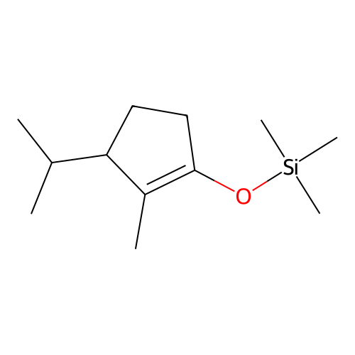 Silane, trimethyl[[2-methyl-3-(1-methylethyl)-1-cyclopenten-1-yl]oxy]- structure