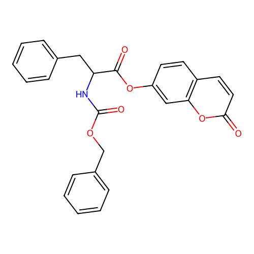 2-oxo-2H-chromen-7-yl 2-(((benzyloxy)carbonyl)amino)-3-phenylpropanoate structure