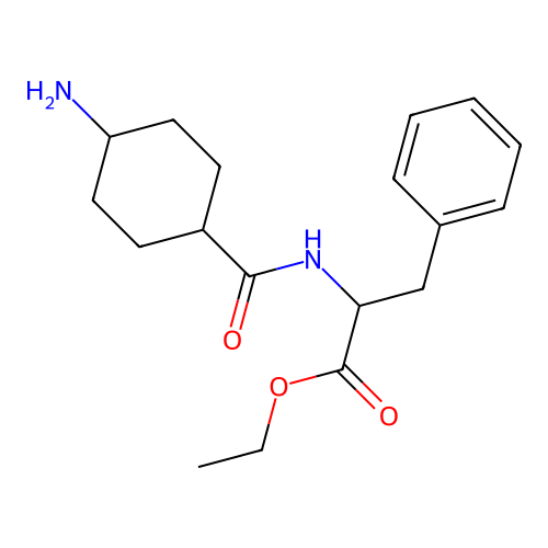 ethyl N-[(4-aminocyclohexyl)carbonyl]phenylalaninate structure