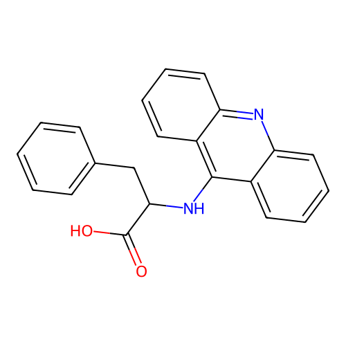 2-(吖啶-9-基氨基)-3-苯基丙酸 structure