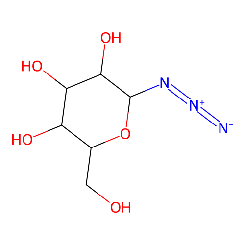 2-Azido-6-(hydroxymethyl)oxane-3,4,5-triol structure