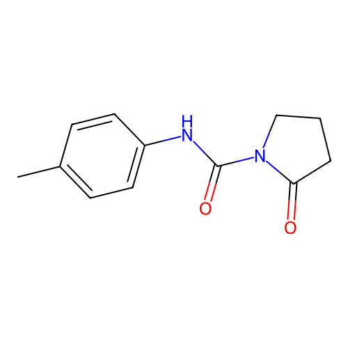 N-(4-Methylphenyl)-2-oxo-1-pyrrolidinecarboxamide structure