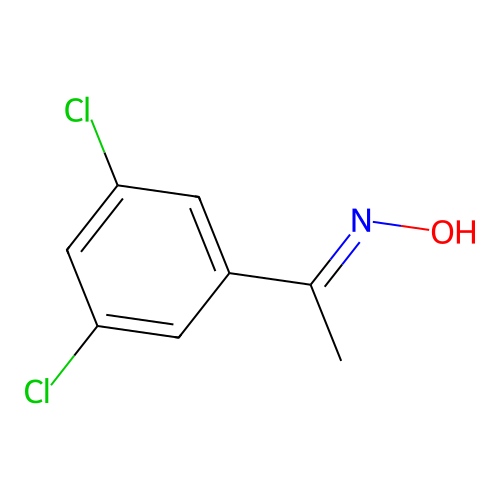 1-[3,5-Dichlorophenyl]ethanone oxime structure