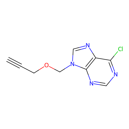 6-Chloro-9-(prop-2-ynoxymethyl)purine structure