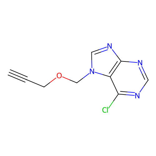 6-Chloro-7-(Propargyloxymethyl)purine structure