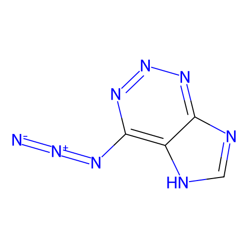 4-azido-5H-imidazo[4,5-d]triazine structure