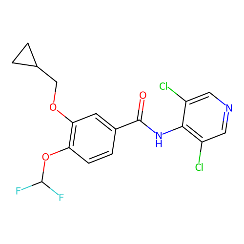 Roflumilast structure