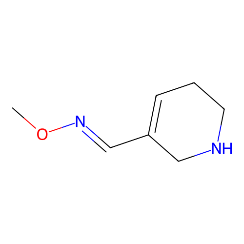 (E)-N-methoxy-1-(1,2,3,6-tetrahydropyridin-5-yl)methanimine structure