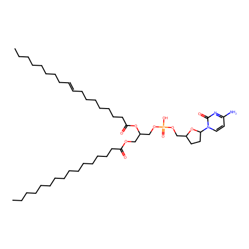 2',3'-Dideoxycytidine monophosphate diglyceride structure