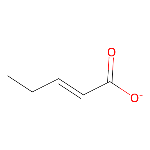2-Pentenoate structure