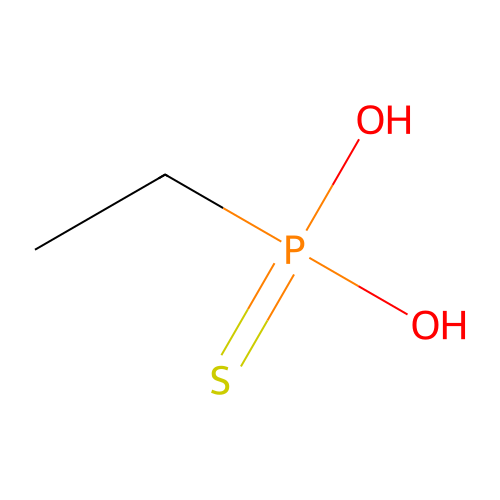 Phosphonothioic acid, ethyl- structure