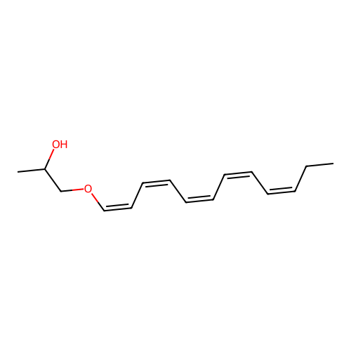 1-[(1Z,3Z,5Z,7Z,9Z)-dodeca-1,3,5,7,9-pentaenoxy]propan-2-ol structure