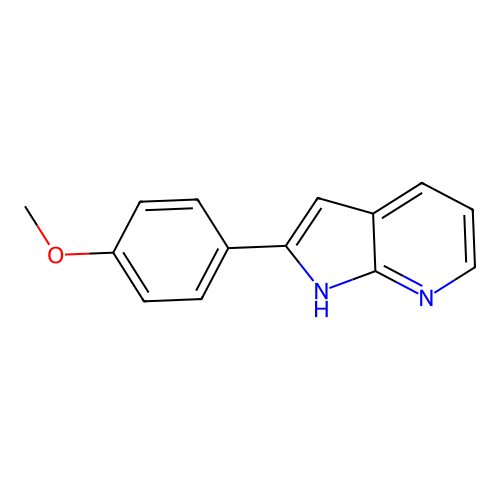 2-(4-methoxyphenyl)-1H-pyrrolo[2,3-b]pyridine structure