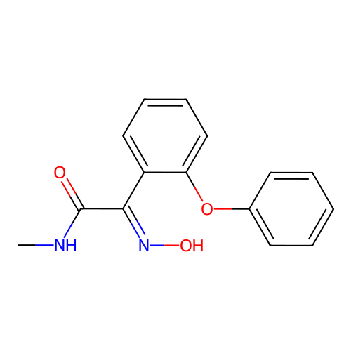 (E)-2-(Hydroxyimino)-N-methyl-2-(2-phenoxyphenyl)acetamide structure