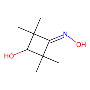 3-Hydroxy-2,2,4,4-tetramethylcyclobutanone, oxime structure