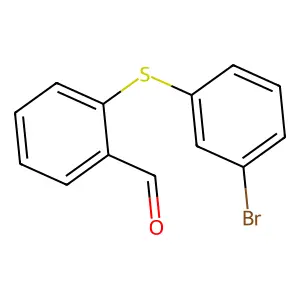 2-[(3-溴苯基)硫基]苯甲醛 structure