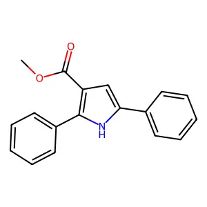 methyl 2,5-diphenyl-1H-pyrrole-3-carboxylate structure