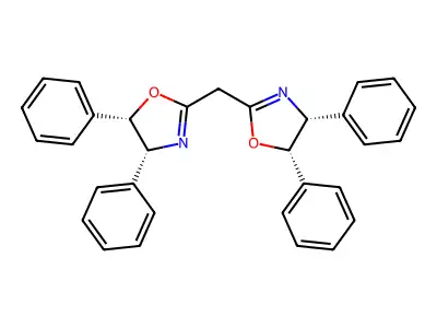 (4R,5S,4'R,5'S)-2,2'-Methylenebis(4,5-diphenyl-2-oxazoline) structure