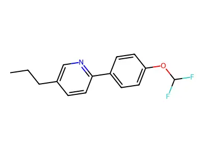 2-[4-(Difluoromethoxy)phenyl]-5-propylpyridine structure