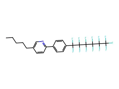 5-Pentyl-2-[4-(tridecafluorohexyl)phenyl]pyridine structure