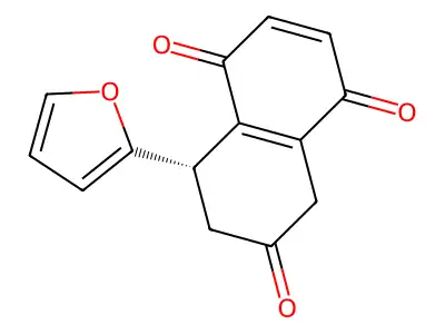 8-(Furan-2-yl)-7,8-dihydronaphthalene-1,4,6(5H)-trione structure