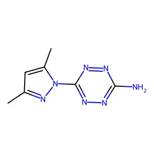 1,2,4,5-Tetrazin-3-amine, 6-(3,5-dimethyl-1H-pyrazol-1-yl)- structure