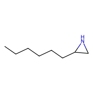 2-Hexylaziridine structure
