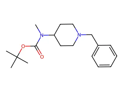 tert-Butyl ((1-benzylpiperidin-4-yl)methyl)carbamate structure