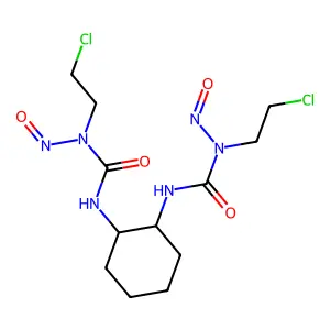 Urea, N,N'-1,2-cyclohexanediylbis(N'-(2-chloroethyl)-N'-nitroso-, trans- structure