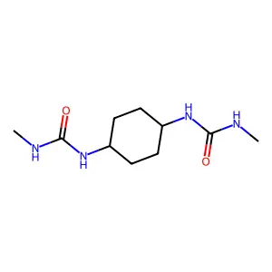 1,1'-Cyclohexane-1,4-diylbis(3-methylurea) structure