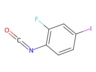 2-Fluoro-4-iodophenyl isocyanate structure