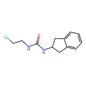 Urea, 1-(2-chloroethyl)-3-(2-indanyl)- structure
