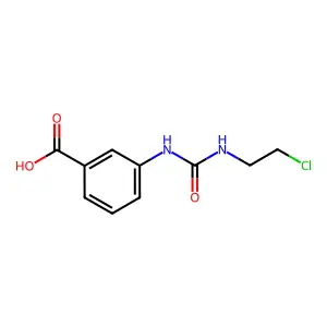 3-{[(2-Chloroethyl)carbamoyl]amino}benzoic acid structure