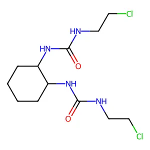 Urea, 1,1'-(1,2-cyclohexylene)bis(3-(2-chloroethyl)-, (Z,Z)- structure