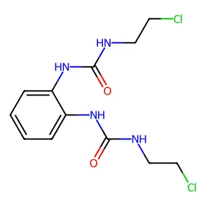 1,1'-Benzene-1,2-diylbis[3-(2-chloroethyl)urea] structure