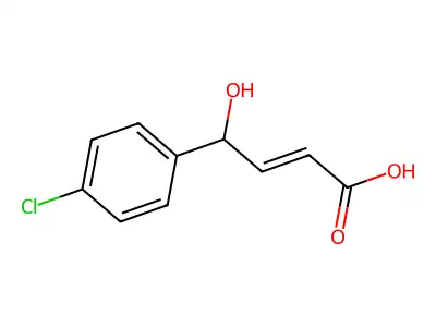 2-Butenoic acid, 4-(4-chlorophenyl)-4-hydroxy- structure