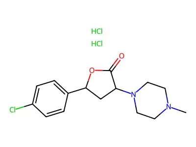 C15H19ClN2O2.2ClH.1/2H2O structure