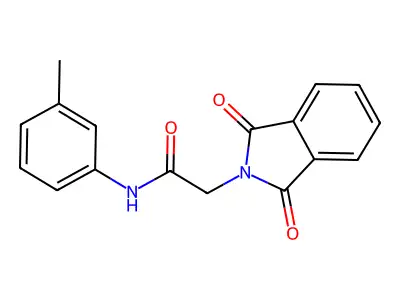 2-(1,3-dioxo-1,3-dihydro-2H-isoindol-2-yl)-N-(3-methylphenyl)acetamide structure