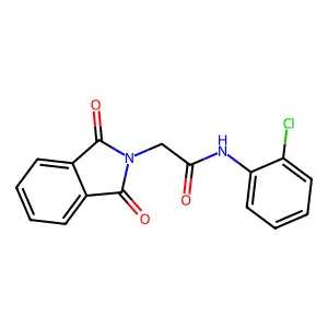N-(2-chlorophenyl)-2-(1,3-dioxo-2,3-dihydro-1H-isoindol-2-yl)acetamide structure