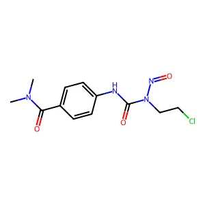 Urea, 1-(2-chloroethyl)-3-(p-(dimethylcarbamoyl)phenyl)-3-nitroso- structure