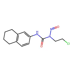 Urea, 1-(2-chloroethyl)-1-nitroso-3-(5,6,7,8-tetrahydro-2-naphthyl)- structure