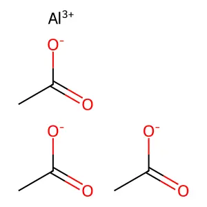 三醋酸铝 structure