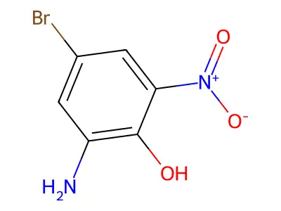 2-Amino-4-bromo-6-nitrophenol structure