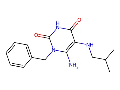 6-Amino-1-benzyl-5-isobutylamino-1H-pyrimidine-2,4-dione structure