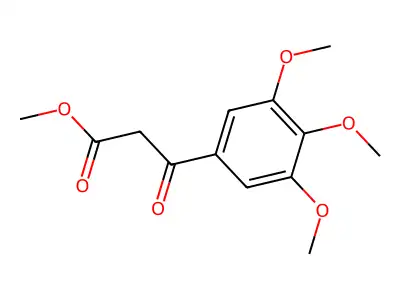 3-Oxo-3-(3,4,5-trimethoxyphenyl)propionic acid methyl ester structure
