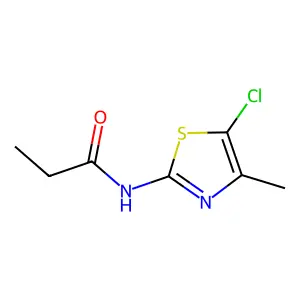N-(5-氯-4-甲基-2-噻唑基)丙酰胺 structure