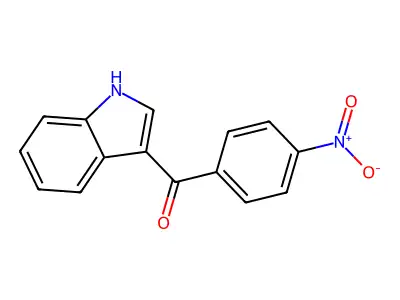 Methanone, 1H-indol-3-yl(4-nitrophenyl)- structure