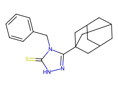3-(1-Adamantyl)-4-benzyl-5-mercapto-1,2,4-triazole structure