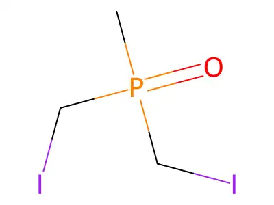 Phosphine oxide, bis(iodomethyl)methyl- structure