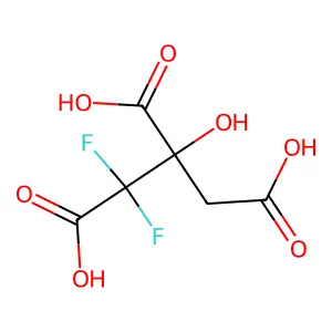 2,2-二氟柠檬酸 structure